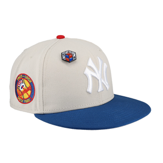 New York Yankees Cube Collection 50th Year Patch Fitted Hat