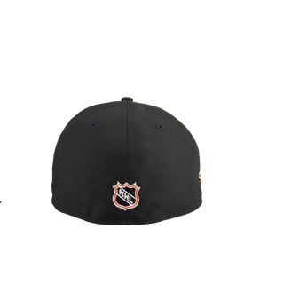 San Jose Sharks 20th Anniversary Black/Orange Brim 59Fifty Fitted Hat
