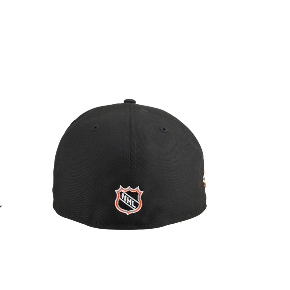 San Jose Sharks 20th Anniversary Black/Orange Brim 59Fifty Fitted Hat