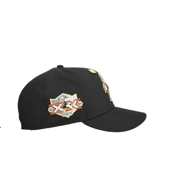 San Jose Sharks 20th Anniversary Black/Orange Brim 59Fifty Fitted Hat