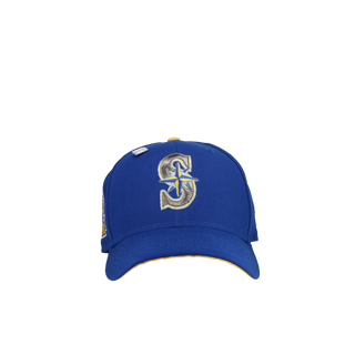 Seattle Mariners 30th Anniversary Blue/Yellow Metallic 59Fifty Fitted Hat, back view