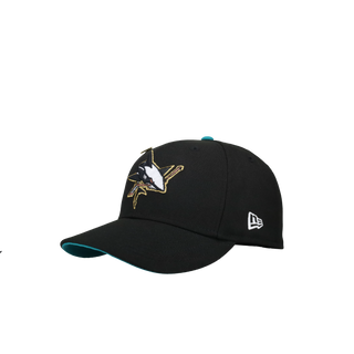 San Jose Sharks 20th Anniversary Black/Teal Gold Metallics 59Fifty Fitted Hat - view 5