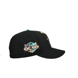 San Jose Sharks 20th Anniversary Black/Teal Gold Metallics 59Fifty Fitted Hat - view 2