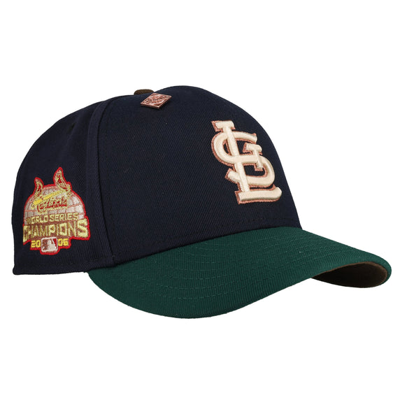 St Louis Cardinals 2006 World Series Two Tone Navy/Green Metallic 59Fifty Fitted Hat