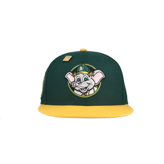 Oakland Athletics Stomper Mascot 50th Anniversary Patch 59Fifty Fitted Hat