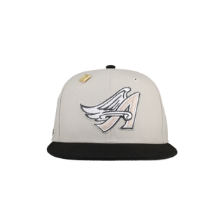 Anaheim Angels Stone Age Collection 50th Anniversary Patch Fitted Hat