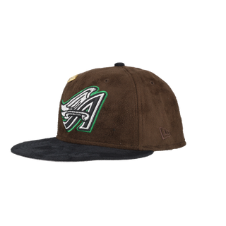 Anaheim Angels Brown Suede 50th Anniversary Patch 59Fifty Fitted Hat