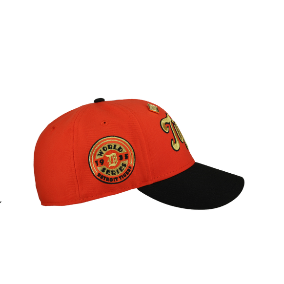 Detroit Tigers 1935 World Series Orange/Black  Metallic 59Fifty Fitted Hat