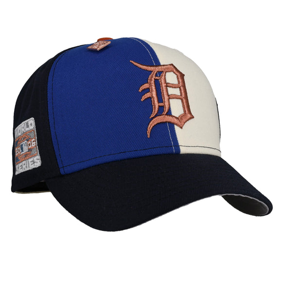 Detroit Tigers 2006 World Series Chrome/Blue/Black Split 59Fifty Fitted Hat