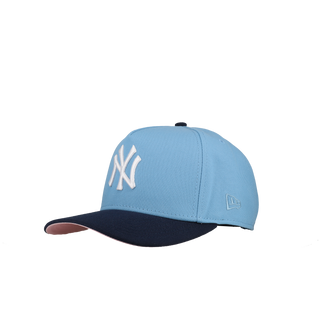 New York Yankees 1999 WS New Era 9Fifty A Frame Snapback Hat (Sky Blue)