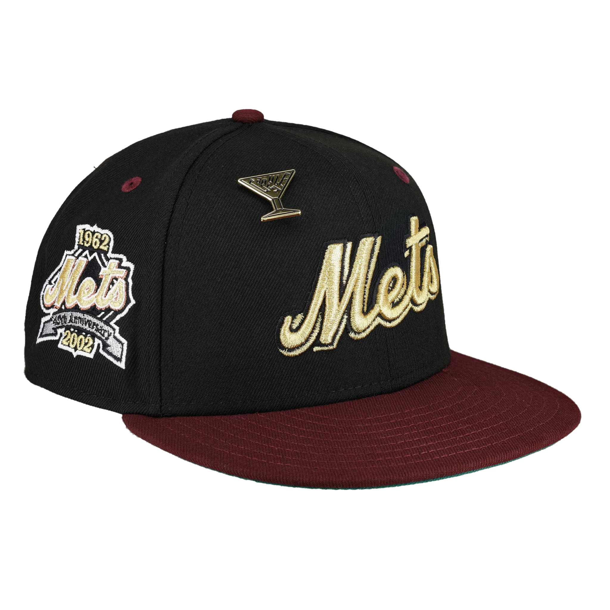 Houston Astros New Era Custom Maroon 50th Side Patch 59FIFTY Fitted Hat, 8 / Maroon