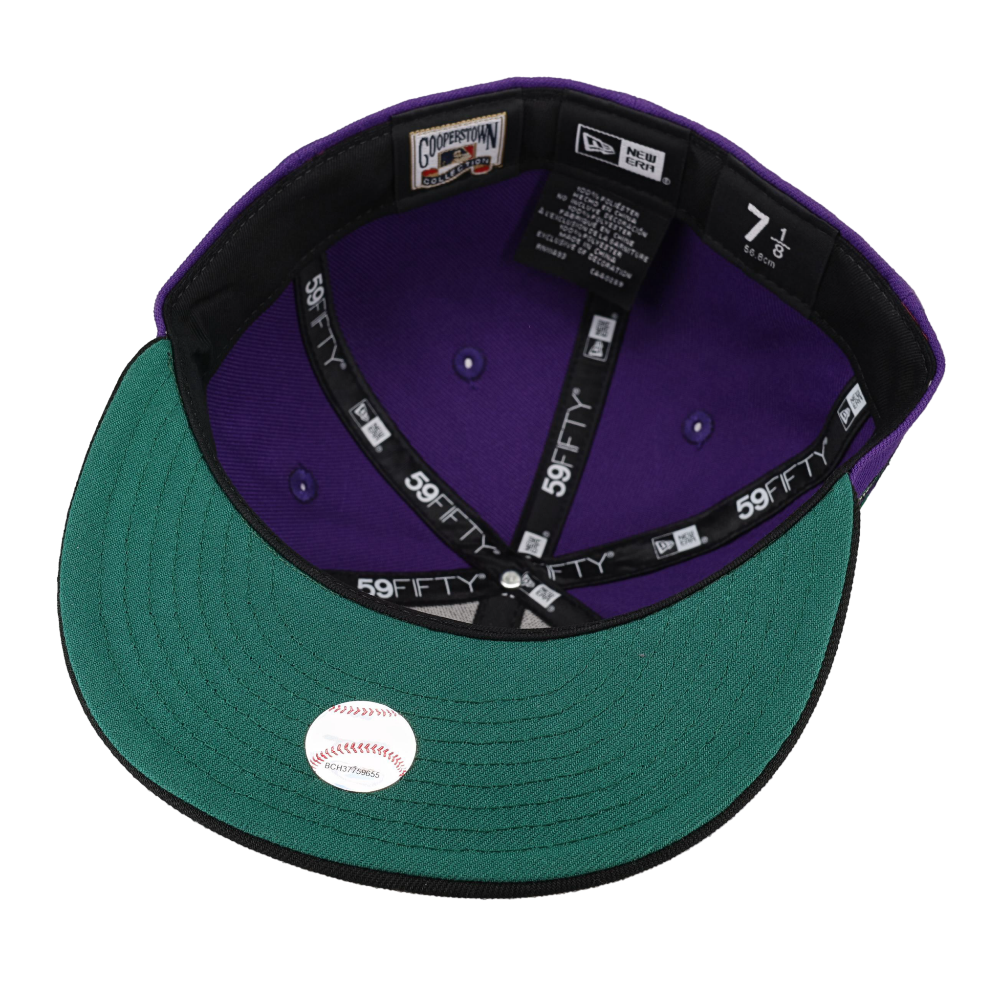 Purple brim fitted hat Clearance
