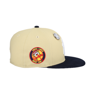 New York Yankees Vegas Gold 2.0 Collection 50th Year Patch Fitted Hat