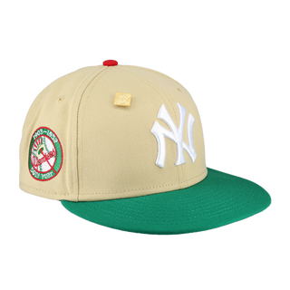 New York Yankees Vegas Gold 50th Year Side Patch 59Fifty Fitted Hat