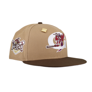 Greensboro Hornets Tan Khaki Collection 2018 All Star Game Patch Fitted Hat