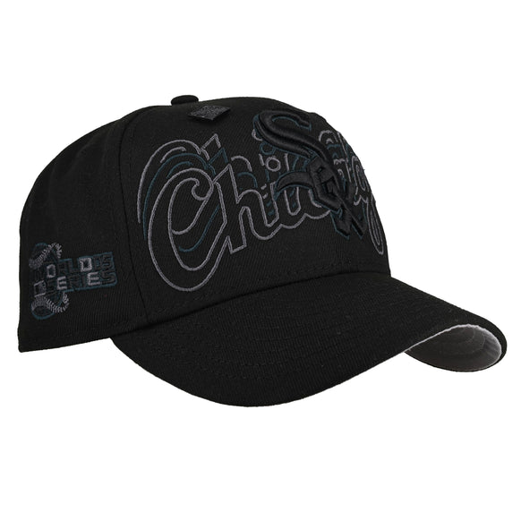 Chicago White Sox 2005 World Series Blackout Script 59Fifty Fitted Hat