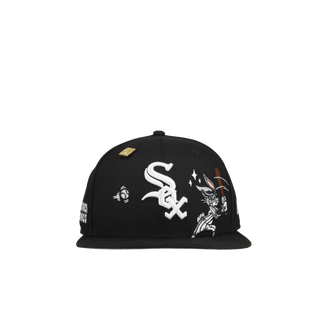 Chicago White Sox x Looney Tunes 9Fifty Black Snapback (Grey Brim)