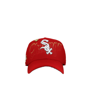 Chicago White Sox 2005 World Series Red Chicago Script 59Fifty Fitted Hat