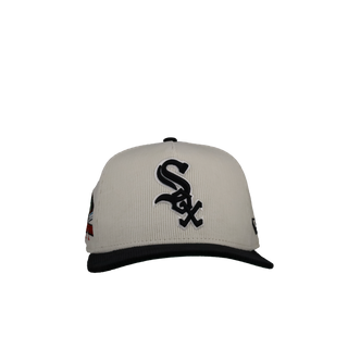 Chicago White Sox Comiskey Park Off white Corduroy/Black 9Fifty A Frame Snapback Hat