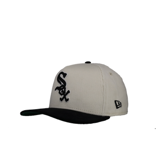 Chicago White Sox Comiskey Park Off white Corduroy/Black 9Fifty A Frame Snapback Hat