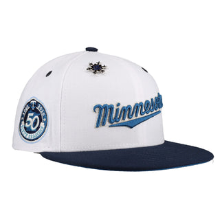 Minnesota Twins Winter Ice Collection 50th Season 59Ffity Fitted Hat