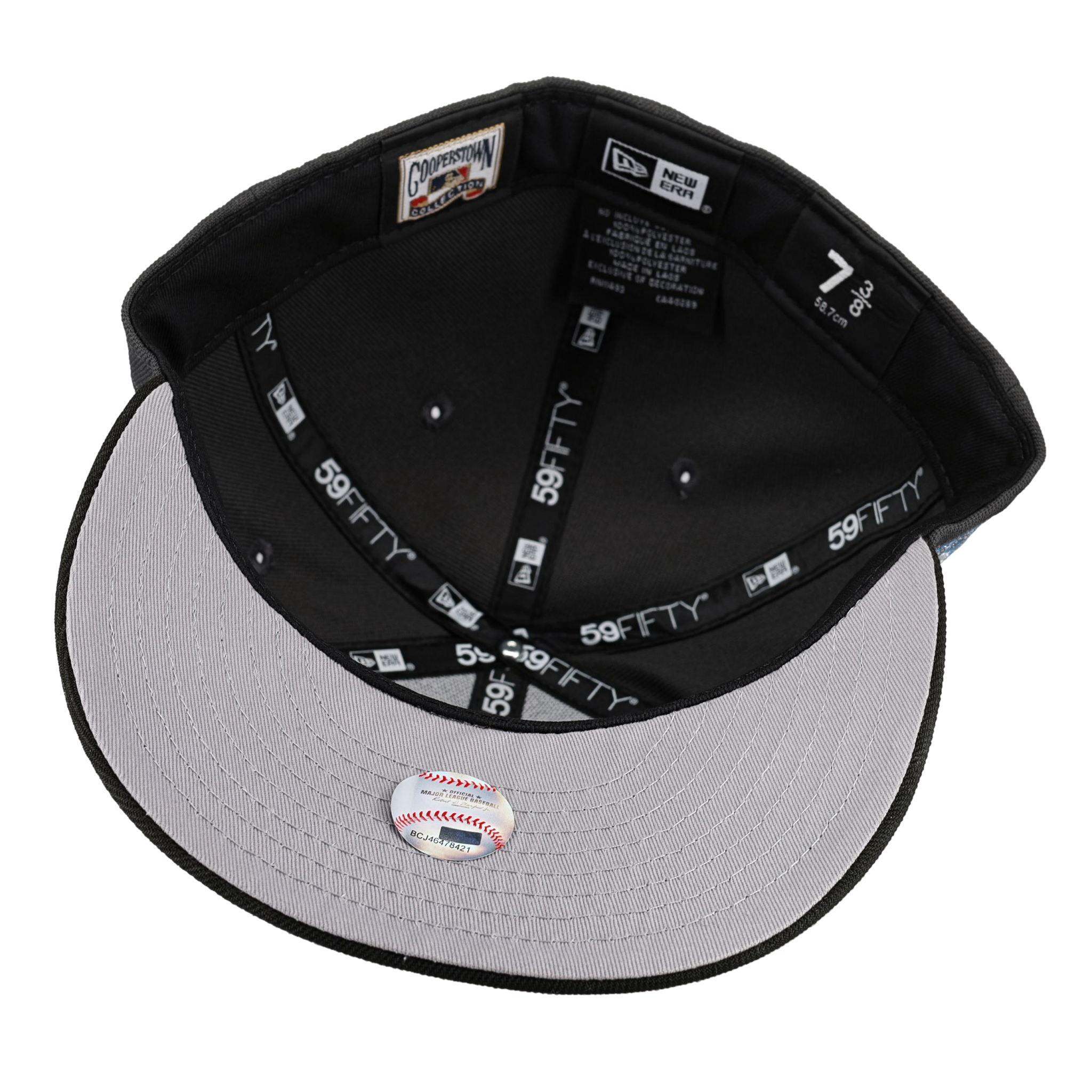 Atlanta Braves Grey 30th Season Patch 59Fifty Fitted Hat
