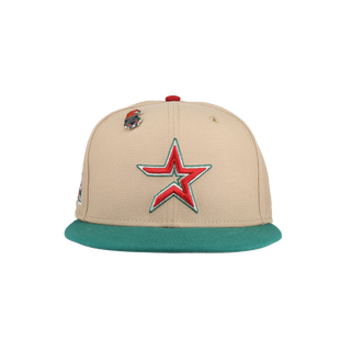 Houston Astros 2023 Christmas Collection 50th Anniversary Patch Fitted Hat