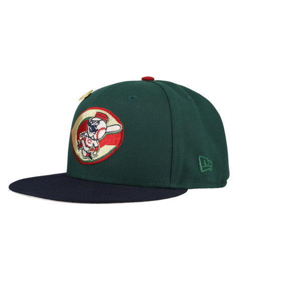 Cincinnati Reds Inaugural Season Patch Green 59Fifty Fitted Hat