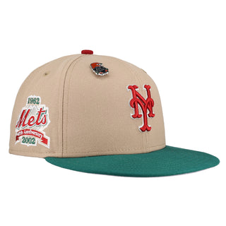New York Mets 2023 Christmas Collection 40th Anniversary Patch Fitted Hat