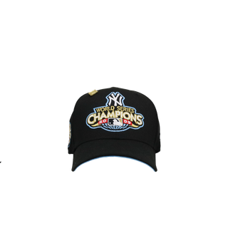 New York Yankees 2009 World Series Script Black/Blue Brim 59Fifty Fitted Hat