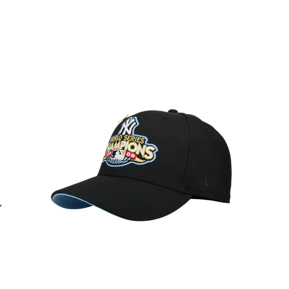New York Yankees 2009 World Series Script Black/Blue Brim 59Fifty Fitted Hat