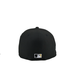 New York Yankees 2009 World Series Script Black/Blue Brim 59Fifty Fitted Hat