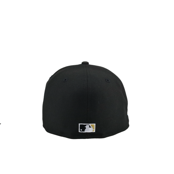 New York Yankees 2009 World Series Script Black/Blue Brim 59Fifty Fitted Hat