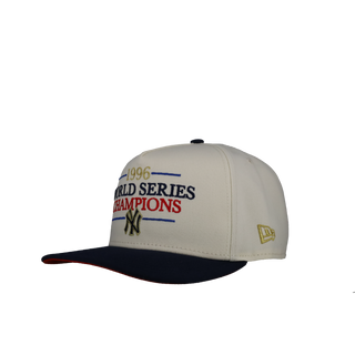New York Yankees Off White/Navy 1996 WS Champs 9Fifty A Frame Snapback Hat