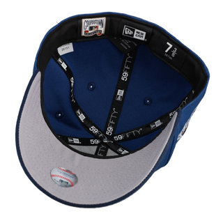 New York Yankees 1998 World Series Metallic Songbird Blue 59Fifty Fitted Hat
