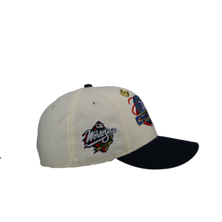 New York Yankees 1998 World Series Script Chrome/Navy 59Fifty Fitted Hat