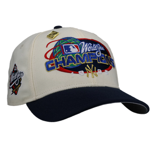 New York Yankees 1998 World Series Script Chrome/Navy 59Fifty Fitted Hat