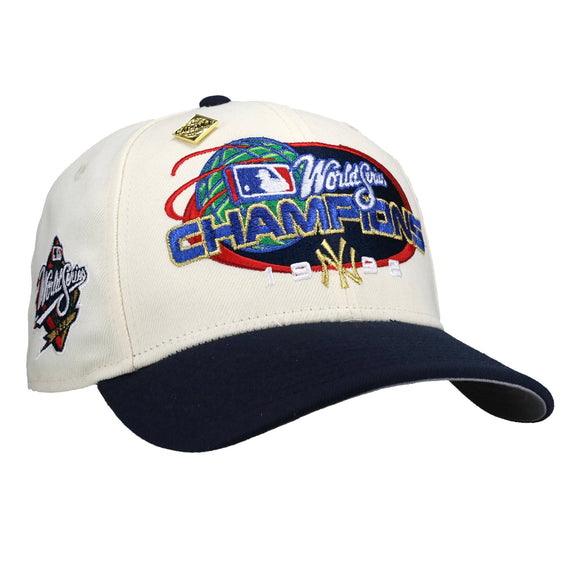 New York Yankees 1998 World Series Script Chrome/Navy 59Fifty Fitted Hat