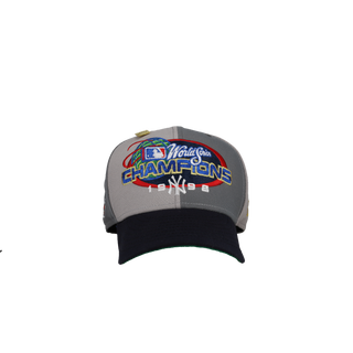 New York Yankees 1998 World Series Script Graphite/Navy 59Fifty Fitted Hat