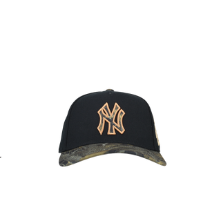 New York Yankees 1998 WS Green Camo Metallic Mitchell & Ness A Frame Snapback Hat