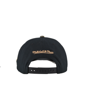 New York Yankees 1998 WS Green Camo Metallic Mitchell & Ness A Frame Snapback Hat