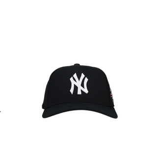 New York Yankees 1998 WS Black Metallic Mitchell & Ness A Frame Snapback Hat