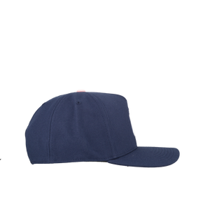 New York Yankees 50th Year Navy/Pink Metallic Mitchell & Ness A Frame Snapback Hat