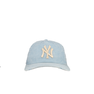 New York Yankees Blue Distressed Corduroy 19Twenty Adjustable Hat