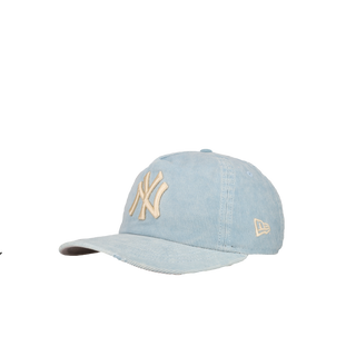 New York Yankees Blue Distressed Corduroy 19Twenty Adjustable Hat