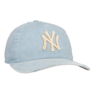 New York Yankees Blue Distressed Corduroy 19Twenty Adjustable Hat
