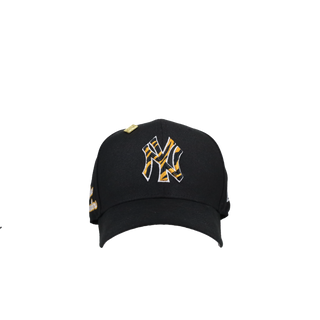 New York Yankees Bronx Bombers Black Safari Print 59Fifty Fitted Hat