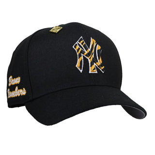 New York Yankees Bronx Bombers Black Safari Print 59Fifty Fitted Hat