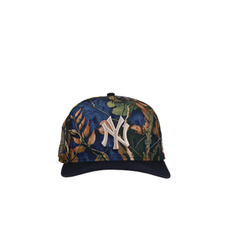 New York Yankees Leaves Blue 100th Anniversary 9Fifty A Frame Snapback Hat