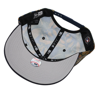 New York Yankees Leaves Blue 100th Anniversary 9Fifty A Frame Snapback Hat